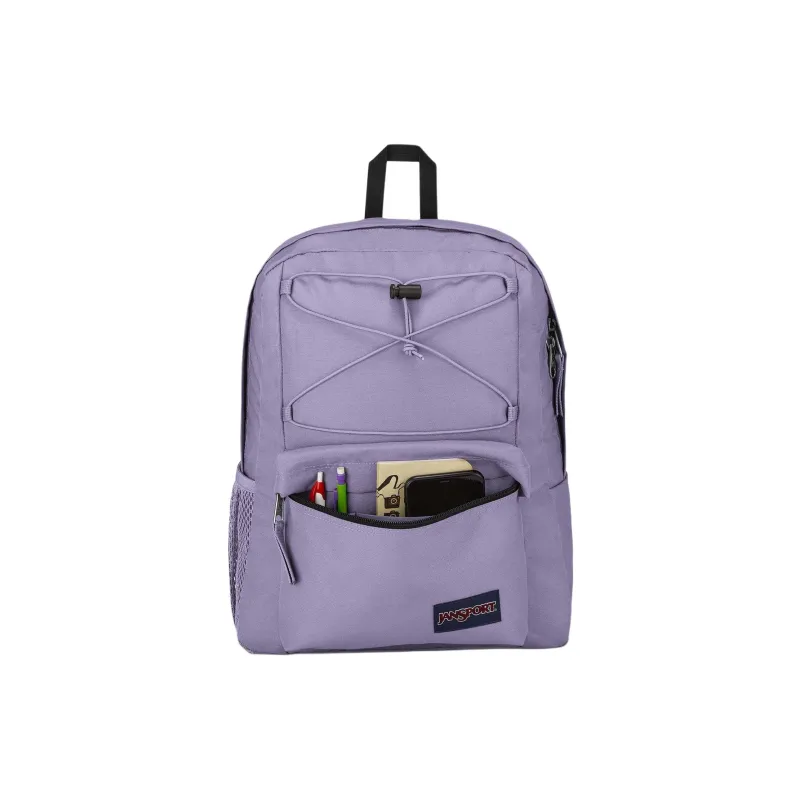 JanSport Recycled Polyester Backpack Unisex Light Purple-4