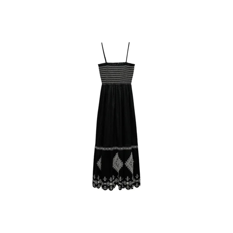 ZARA Slip Dresses Women's Black/White-1