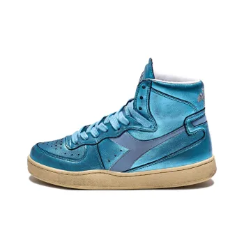 Diadora Mi Basket Non-slip Lightweight High-Top Skateboard Shoes Unisex Blue