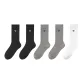 5 Pack (Black 2+Gray 2+White)