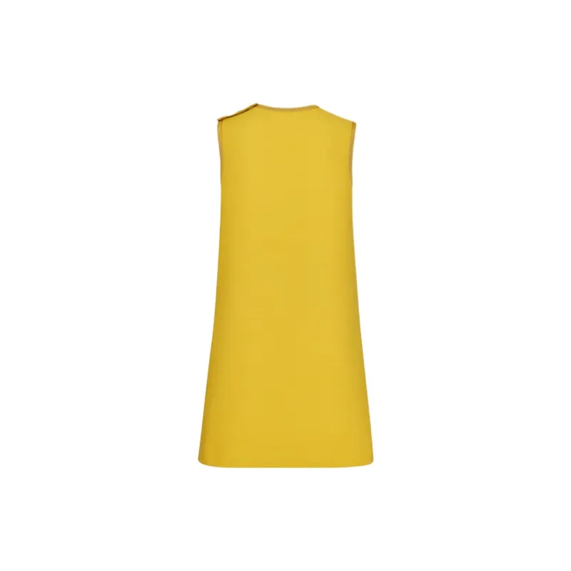DIOR Sleeveless Dress Women's Yellow-1