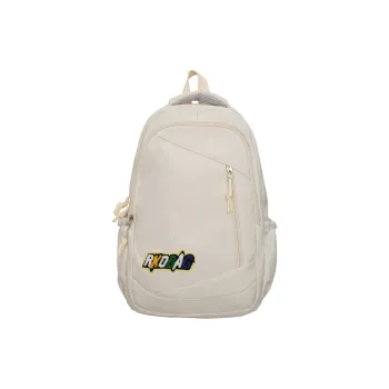 OURFUN Nylon Backpack Unisex White/Black/Yellow/Blue/Pink