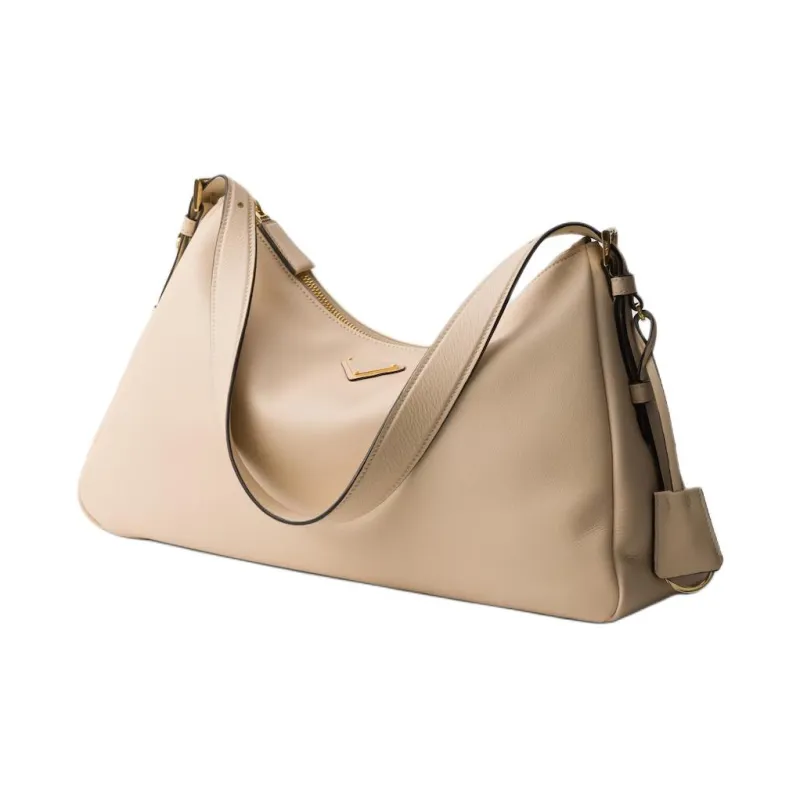 PRADA Grain Leather Hobo Bag, Crossbody Bag, Shoulder Bag Women's-1
