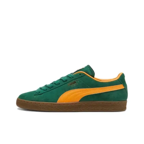 PUMA Suede Non-slip Lightweight Low-Top Skateboard Shoes Unisex Green