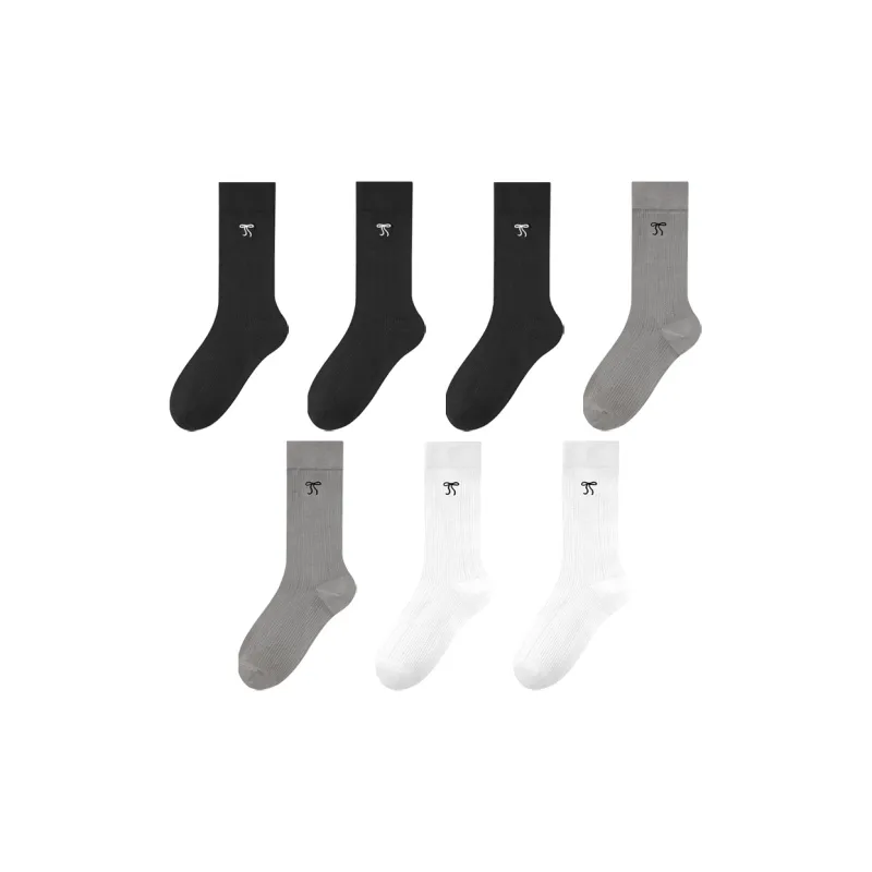 MIIOW Cool One Summer Series Knee High Socks Women's 7 Pack-13