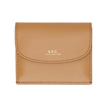 A.P.C Genève Leather Wallet Women's Tawny