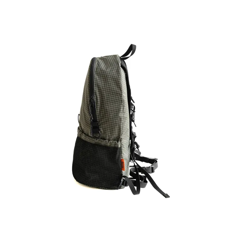 MYBRANDORIGINAL Nylon Backpack Regular Unisex Gray Green Plaid-2