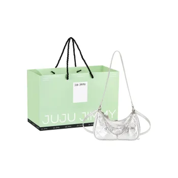 Juju Jimmy PU Shoulder Bag Crossbody Bag Regular Women's Silver/Dazzling Color/Black