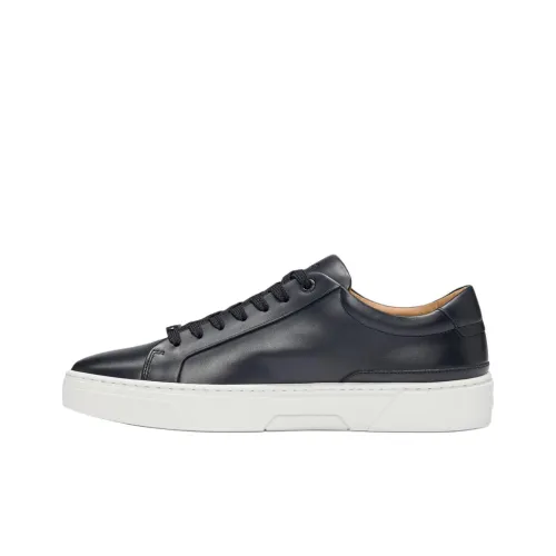 HUGO BOSS Skateboard Shoes Men Low-Top Black