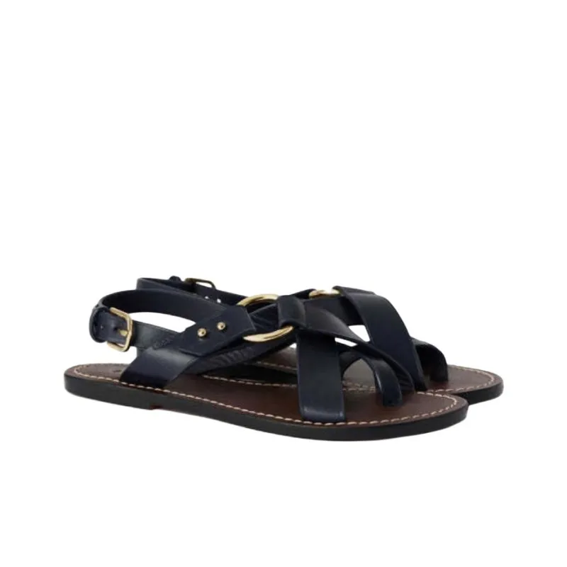 SOEUR Florence Strap Sandals Women's Blue-2