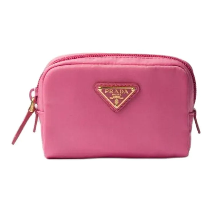 PRADA Re-Nylon Fabric Makeup Bag Women's Begonia Pink-0