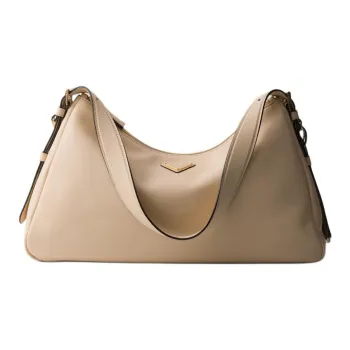 PRADA Grain Leather Hobo Bag, Crossbody Bag, Shoulder Bag Women's