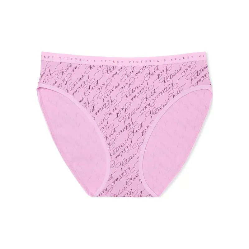 Victoria's Secret Stretch Cotton High-Leg Brief Panty / V S L S Underpants Women's 1 Pack Pink-0