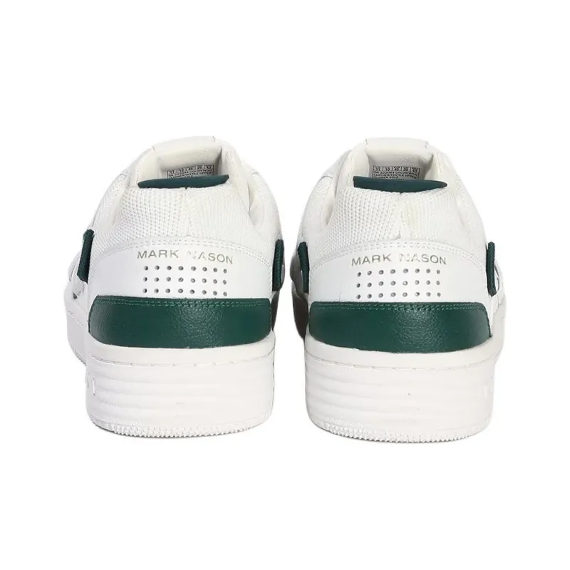 Skechers MARK NASON Anti-Slip And Wear-Resistant Breathable Low-Top Skateboard Shoes Men's White Green-3