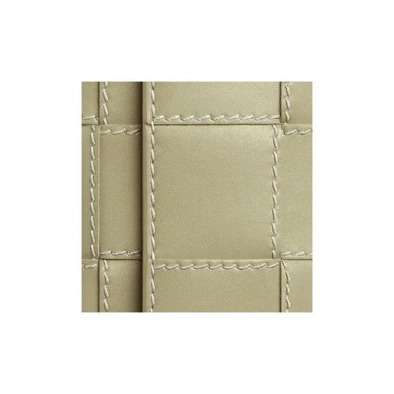 Bottega Veneta Cow Leather Wallet Women's Cave Stone Green With Natural Texture-3