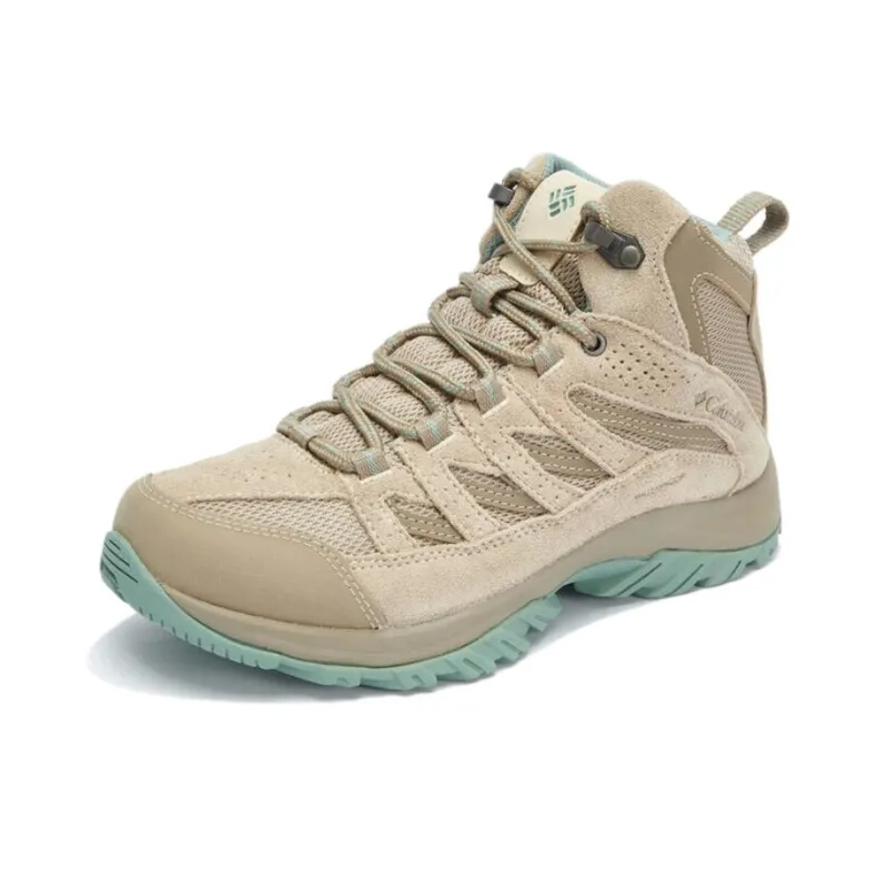 Columbia Crestwood Waterproof And Breathable Mid Top Trekking Shoes Hiking Shoes Women's Yellow-1