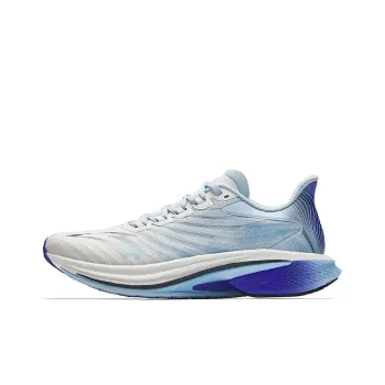 Anta Running Collection Anti Slip Wear Resistant Low Top Casual Running Shoes Men's White Blue