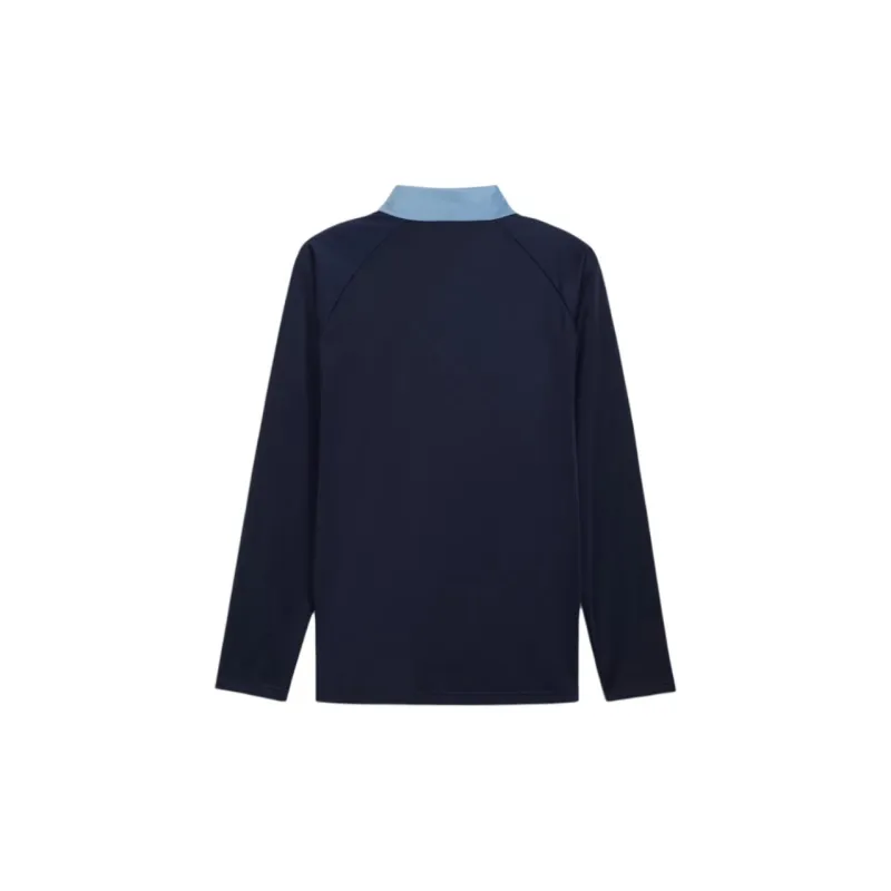 PUMA IndividualLIGA Quarter-Zip T-Shirt Men's Marine Blue-1