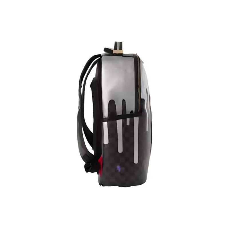 SPRAYGROUND Artificial Leather Laminated Fabric Backpack Large Size Unisex Plaid Multicolor-2