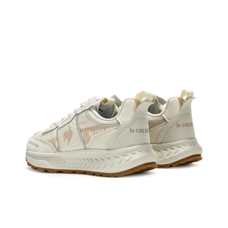 Le Coq Sportif France Rooster Retro Sports Casual Shoes Unisex Brown Yellow-4
