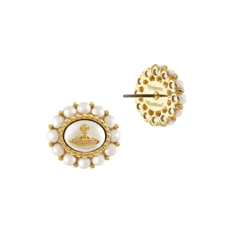 Vivienne Westwood Orb plaque Earrings-1