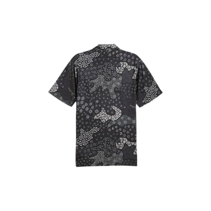 PUMA CLOUDSPUN Bloom Camo Golf Polo Shirt Men's Black-1