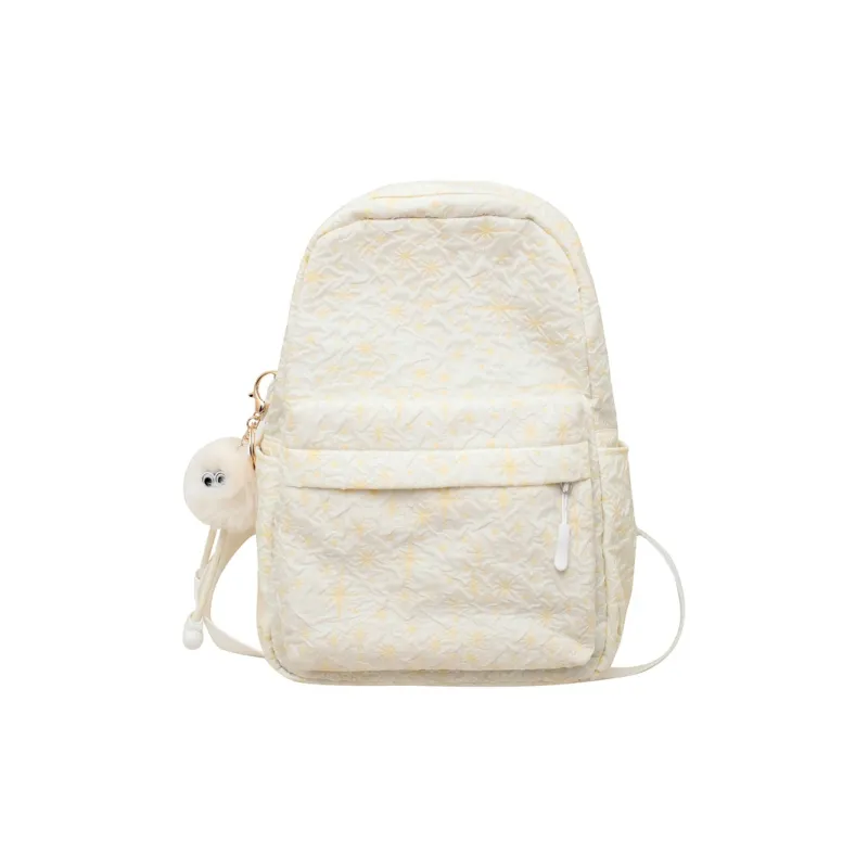 Kaka Tree Nylon Backpack Unisex Gray/Green/Pink/Yellow-3