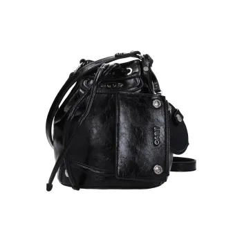 LIU·JO Polyester Bucket Bag, Shoulder Bag, Crossbody Bag Mini Women's Black & Silver