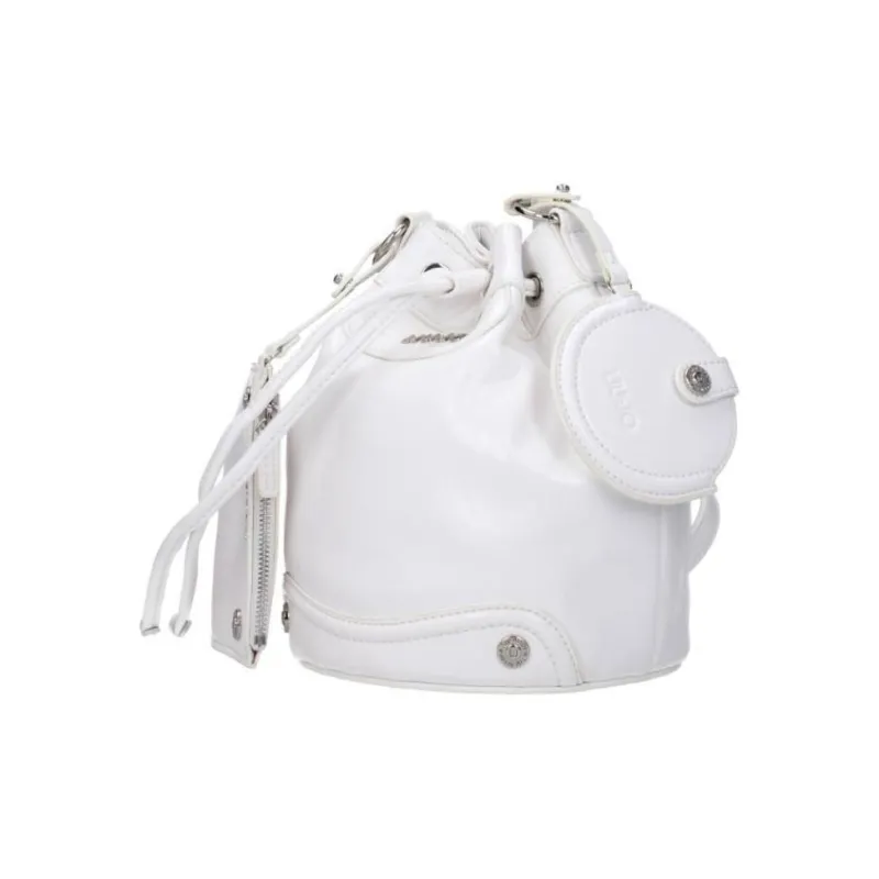 LIU·JO Polyester Bucket Bag, Shoulder Bag, Crossbody Bag Mini Women's White-1