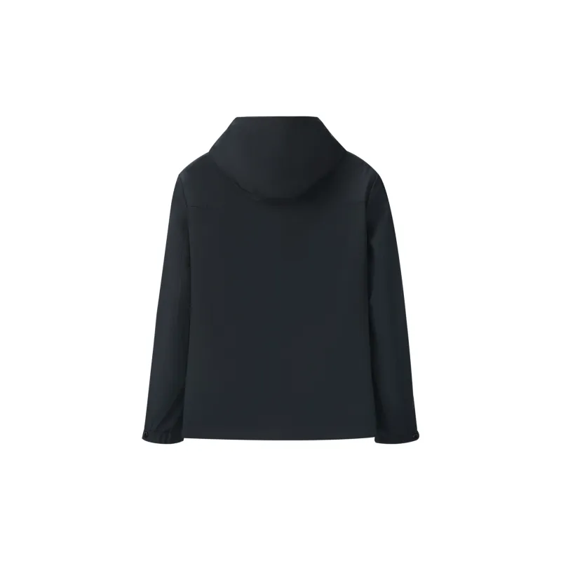 HLA Jackets Men Navy Blue Pattern G0-3