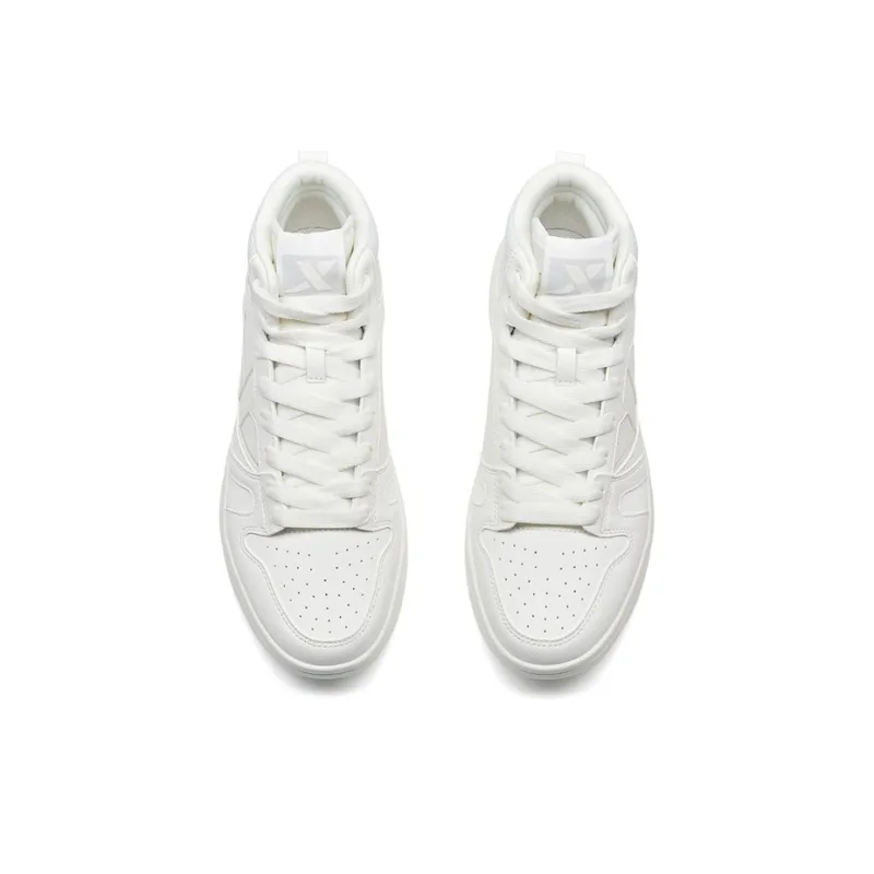 XTEP MAXX LITE Lightweight High Top Skateboard Shoes Men's Sail White-5