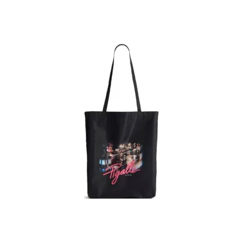 Balenciaga Nylon Tote Bag Shopping Bag Handbag Shoulder Bag Women's Black & Pink