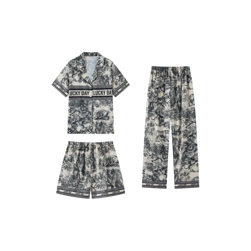 Kosrood Pajama Set Unisex Three Piece Set Image Color-0