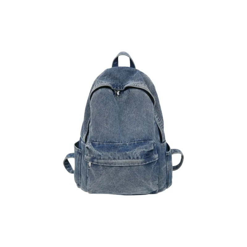 Kaka Tree Denim Backpack Unisex Black/Dark Blue/Vintage Blue/Light Blue-4