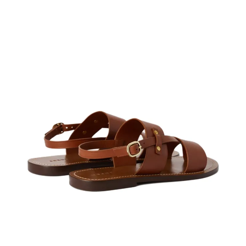 SOEUR Amazonia Strap Sandals Women's Brown-3