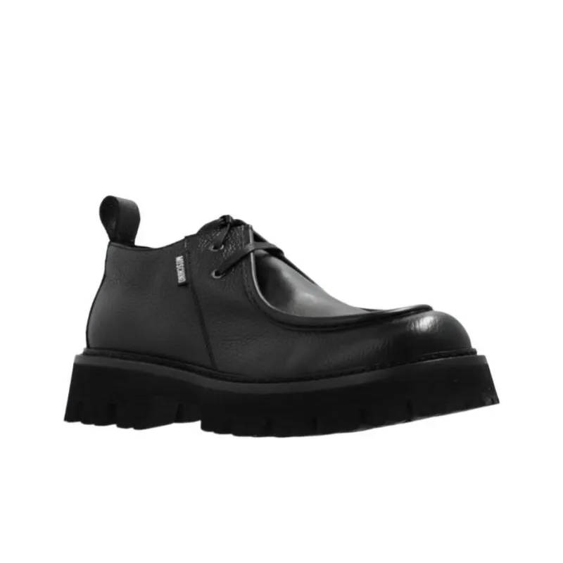 MOSCHINO Lace Up Low Top Boots-2