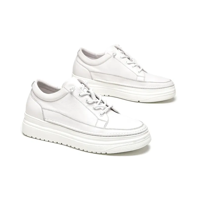 1M8 Low Top Skateboard Shoes Men's White-2