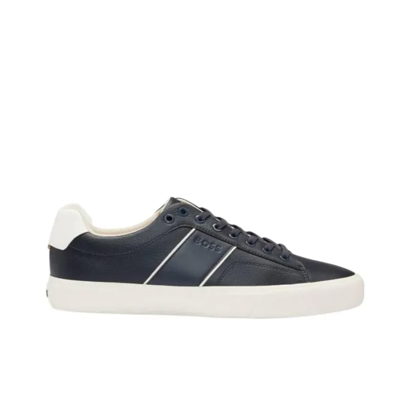 HUGO BOSS Low Top Skateboard Shoes Men's Dark Blue-1