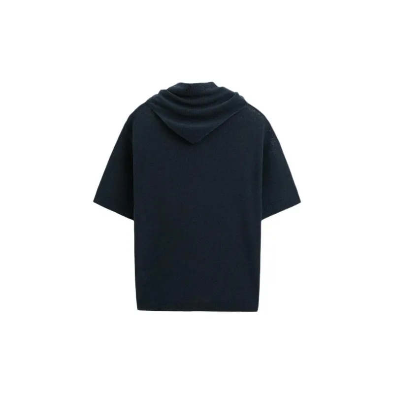 ZARA T Shirts Men Sea Blue-1