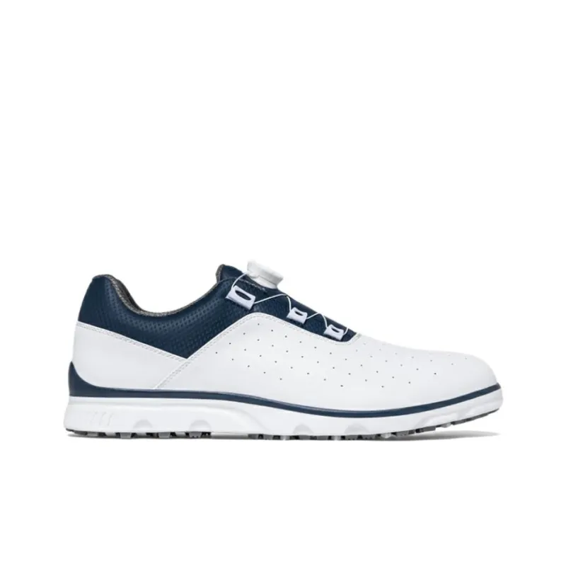 PGM Non slip Lightweight Low Top Golf Shoes Men's White Blue-1