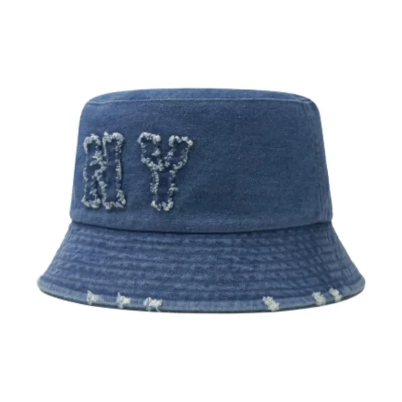 MLB Denim Bucket Hats Unisex Blue-0