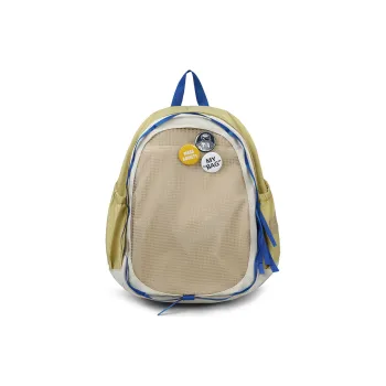 Kevin Cohen Polyester Backpack Regular Men's Yellow