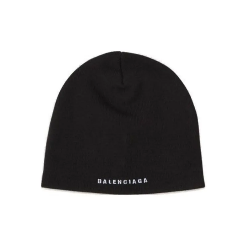 Balenciaga Logo Embroidered Knitted Hat-1