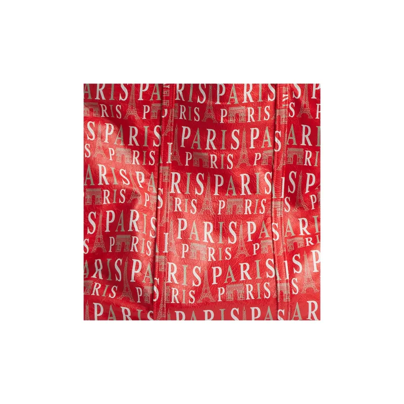 Balenciaga Paris Arena Lambskin Tote Bag Shopping Bag Handbag Extra Large Women's Red-4