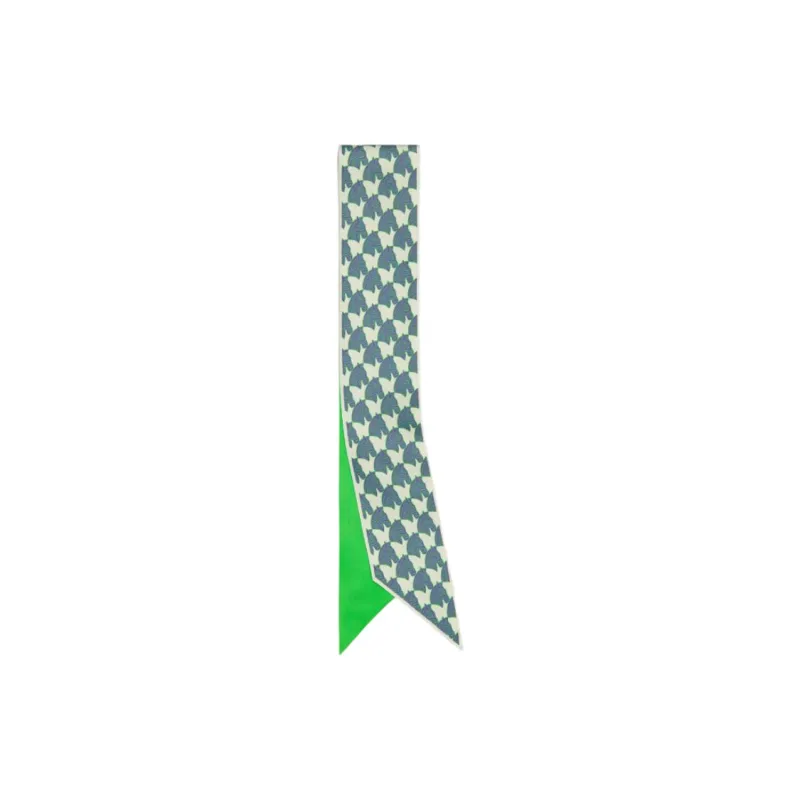 TORY BURCH Mulberry Silk Scarves Women's Green-2