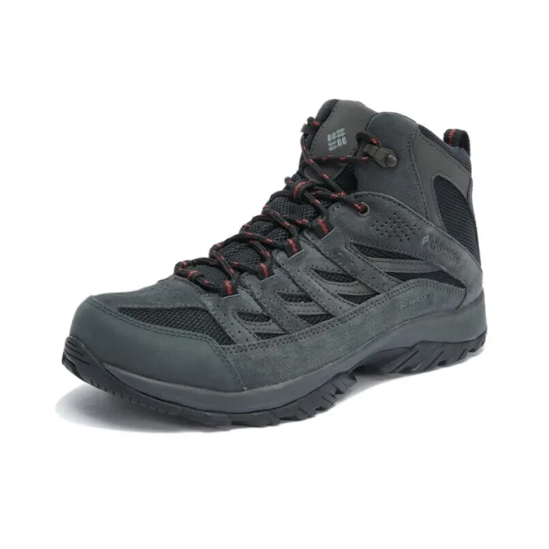 Columbia Crestwood Anti Slip Wear Resistant Mid Top Hiking Shoes Men's Black-1