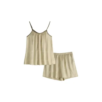 Xuan Liang Pajama Set Women's Beige Coffee