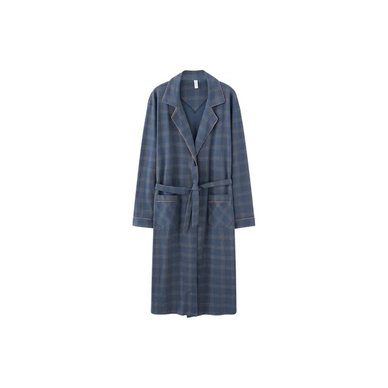 MADALLO Bath Robes Men's Navy Blue-0
