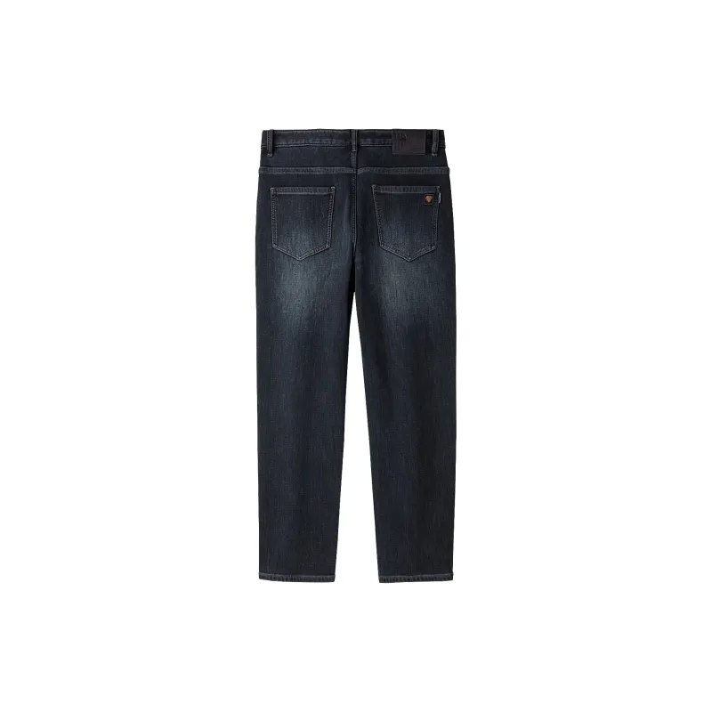 HLA Jeans Men Blue Gray Denim Gradient Dark 5F-1