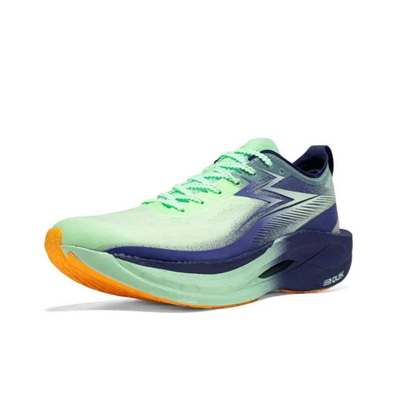 361° Cushioning Breathable Low Top Running Shoes Men's Green Blue-2